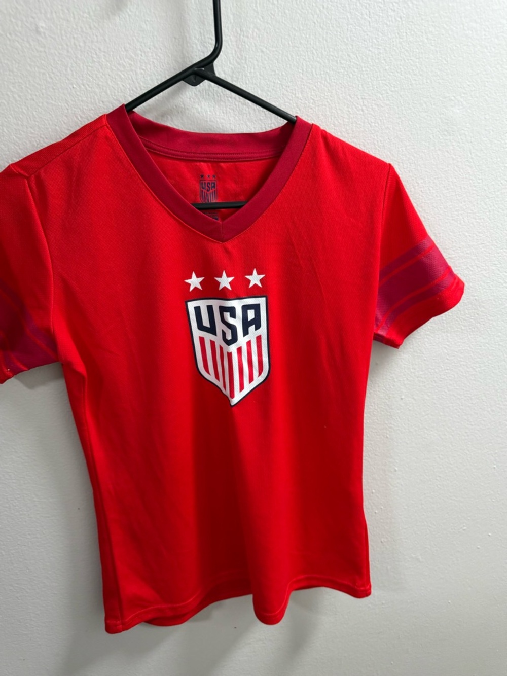 USA Red Soccer Jersey - Short Sleeve Top